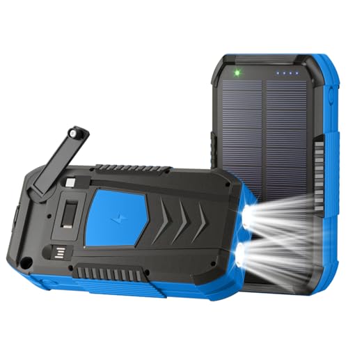 Amazon | SAMONIC ソーラーチャージャー 【防災士監修&70000mAh&手回し